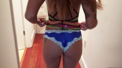 Left alone Natalia Mendez gets fucked hard